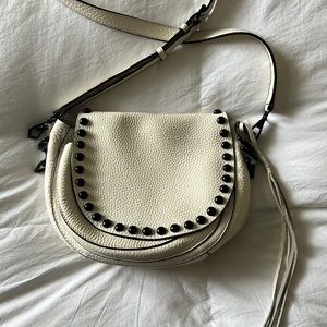 Rebecca Minkoff White Leather Saddle Bag